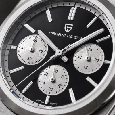 Мужские часы Pagani Design PD-1761 Silver-Black
